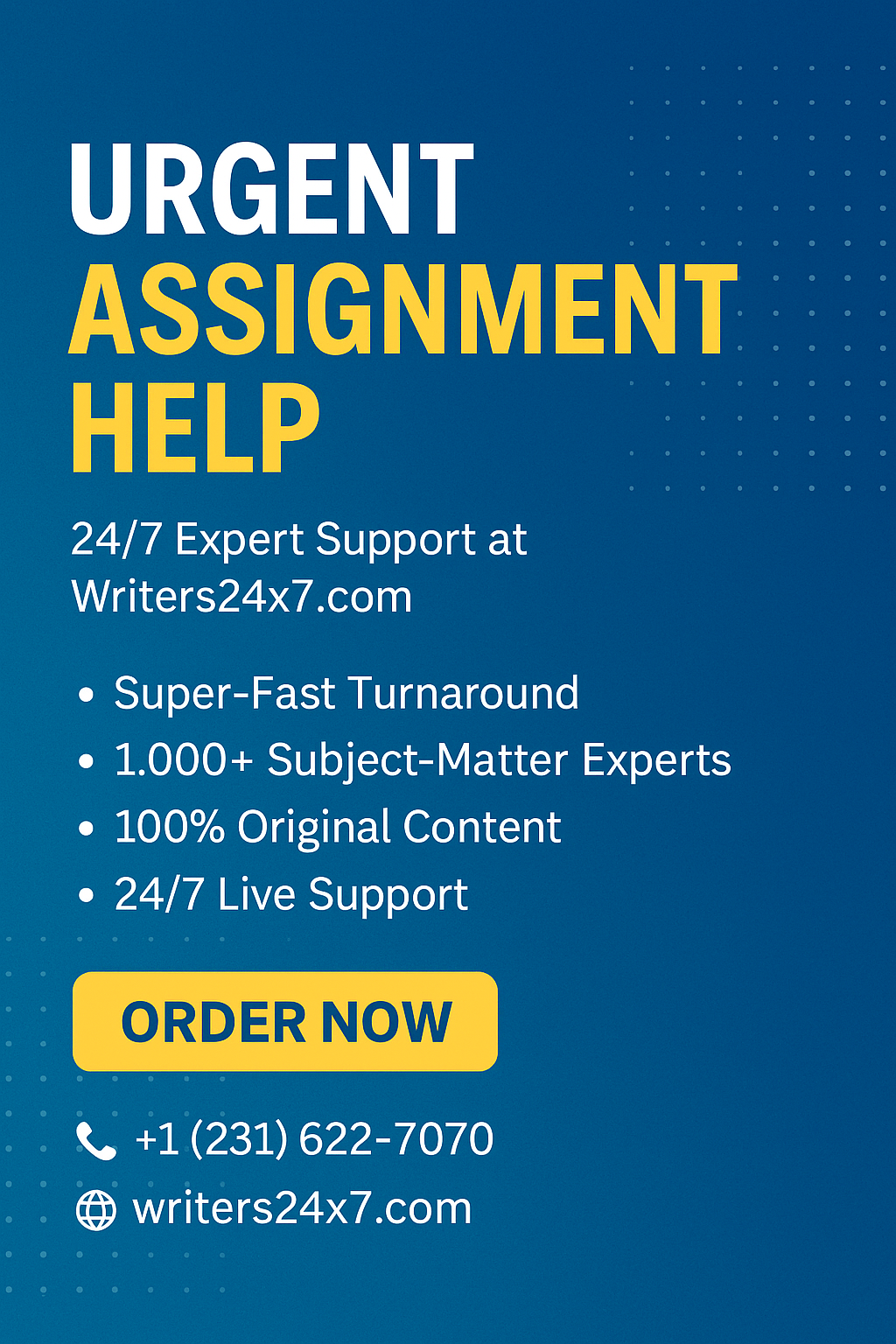 Urgent Assignment Help