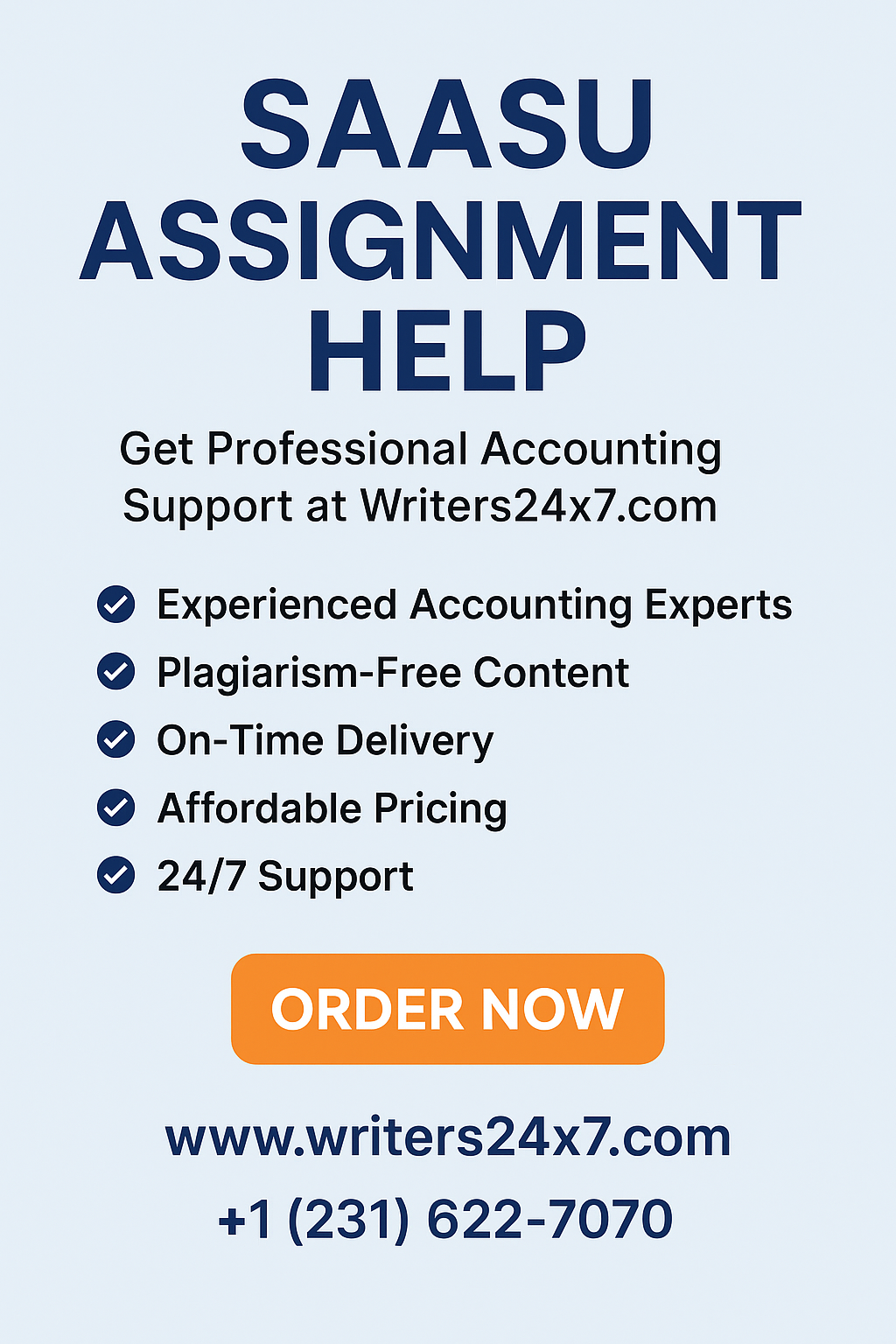 SAASU Assignment Help