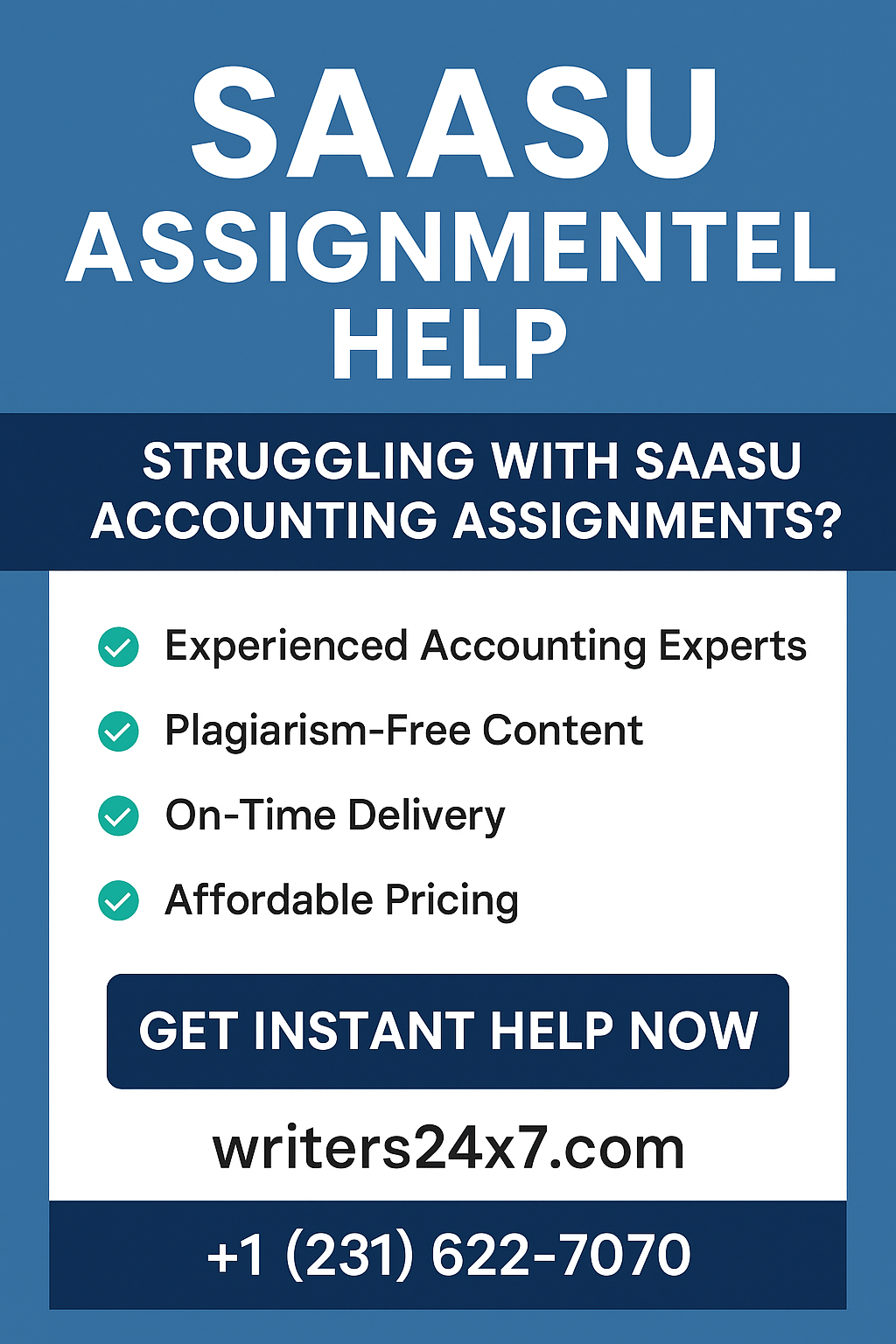 SAASU Assignment Help