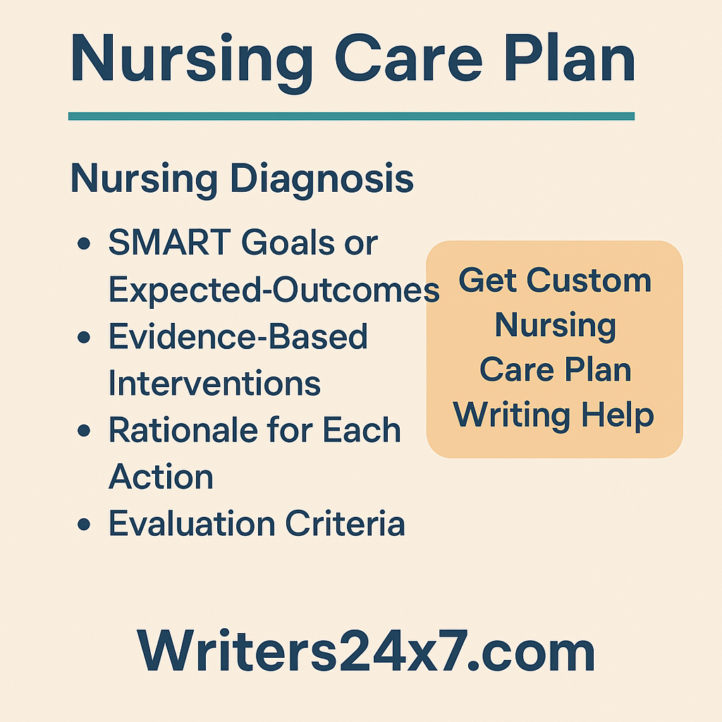 Nursing Care Plan Help