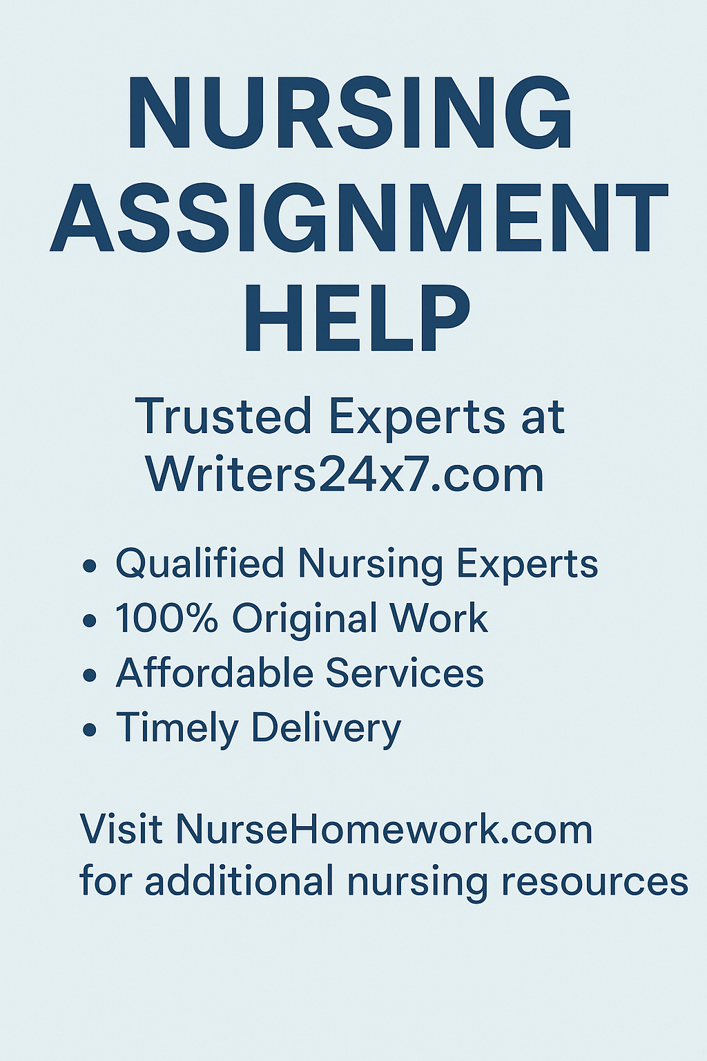 Nursing Assignment Help