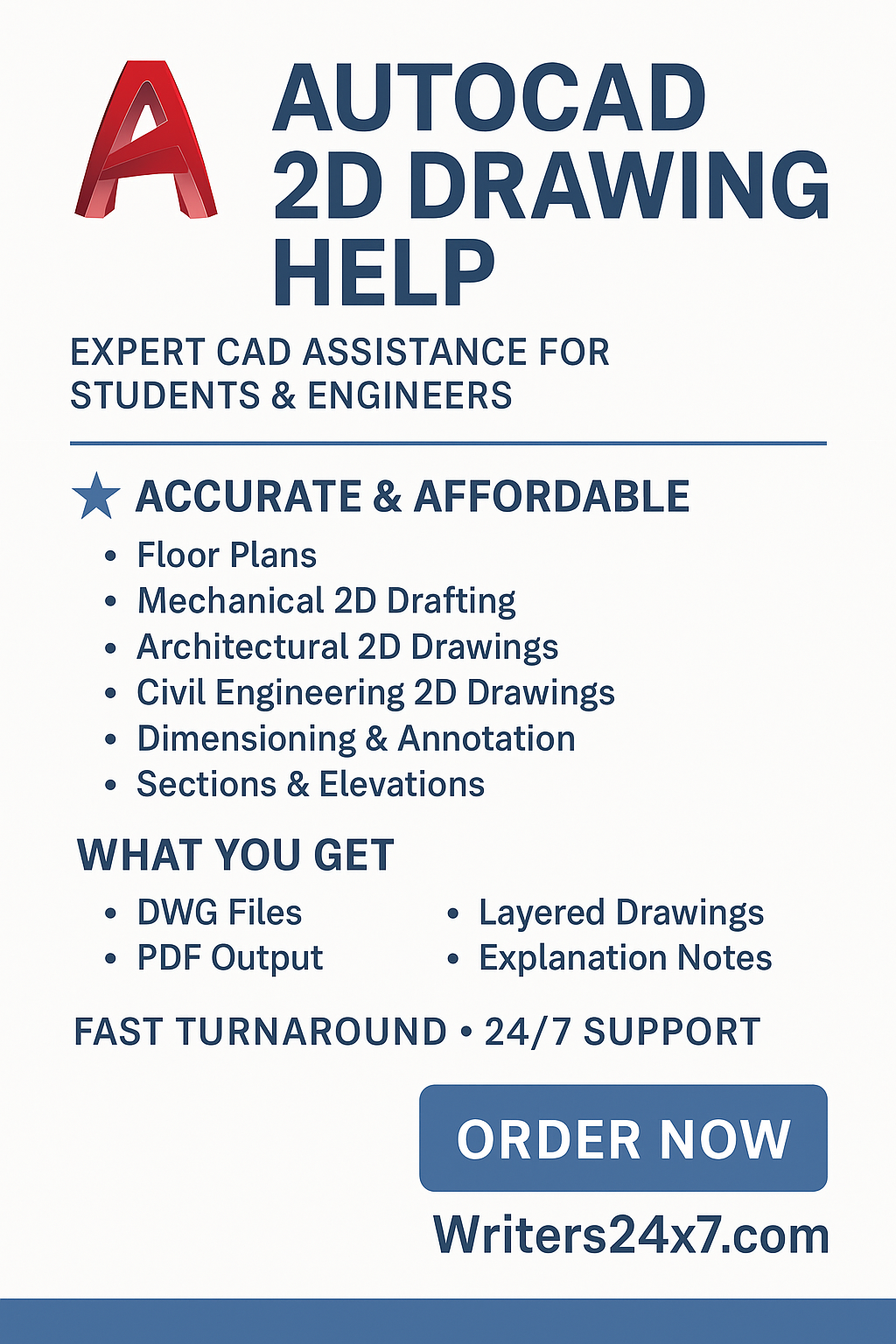 AutoCAD 2D Drawing Help 