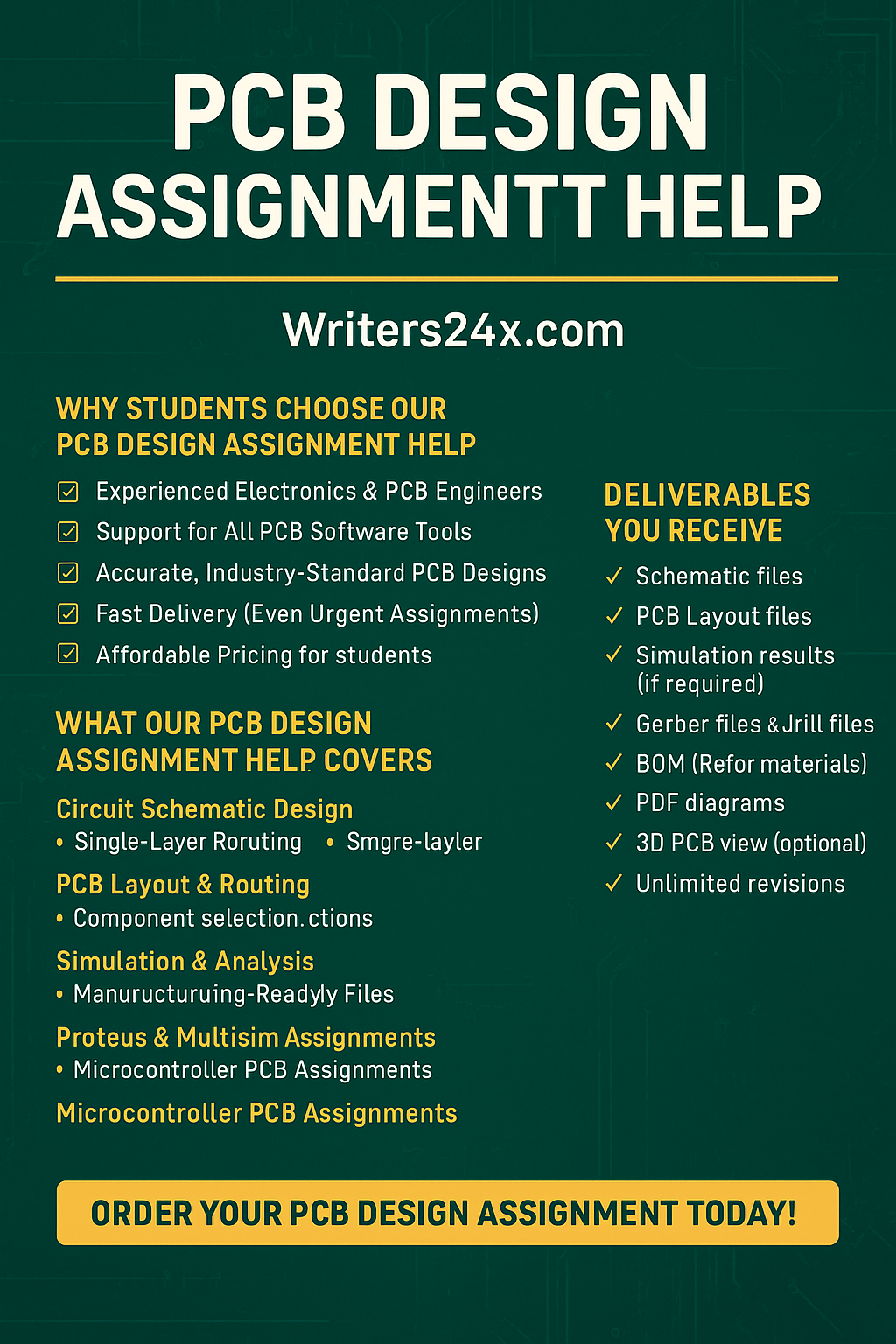 PCB Design Assignment Help