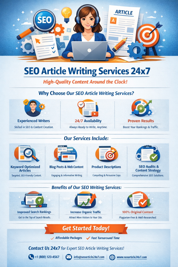 SEO Article Writing Services 24x7 – Professional Content Anytime