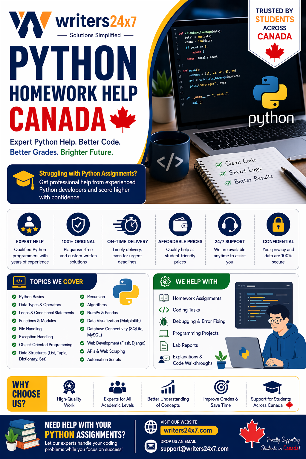 Python Homework Help Canada 