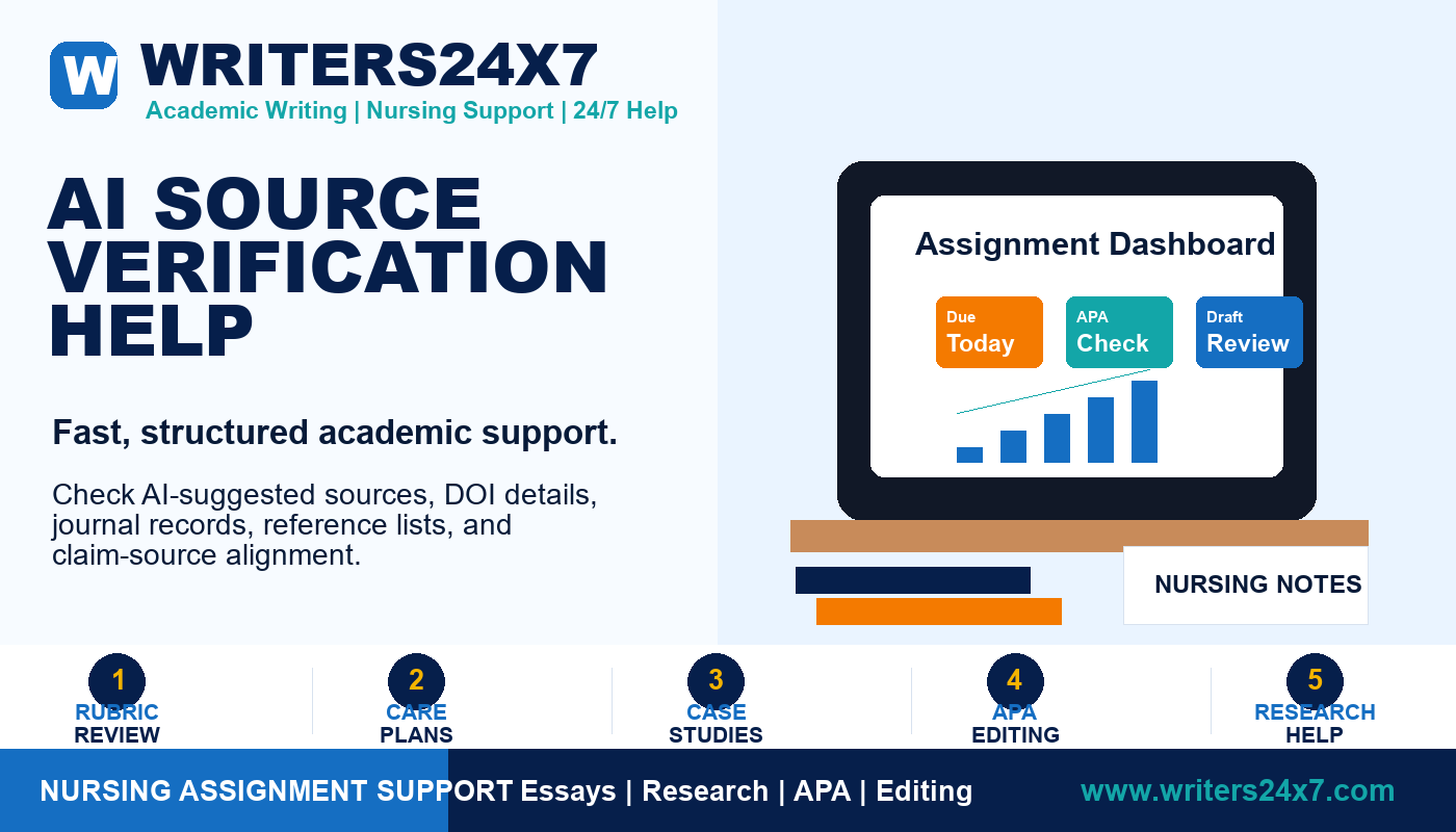 AI Source Verification Help by Writers24x7