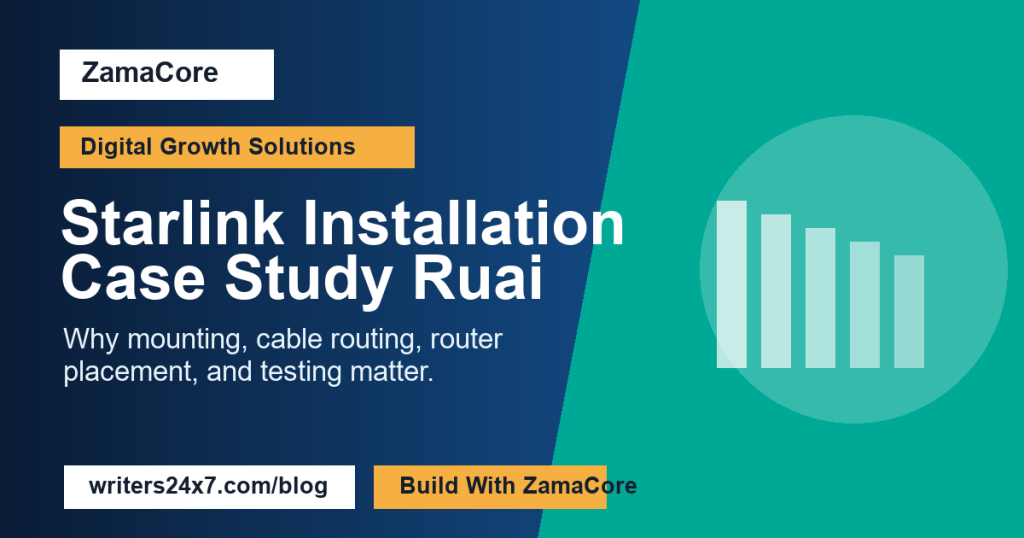 Starlink Installation Case Study Ruai