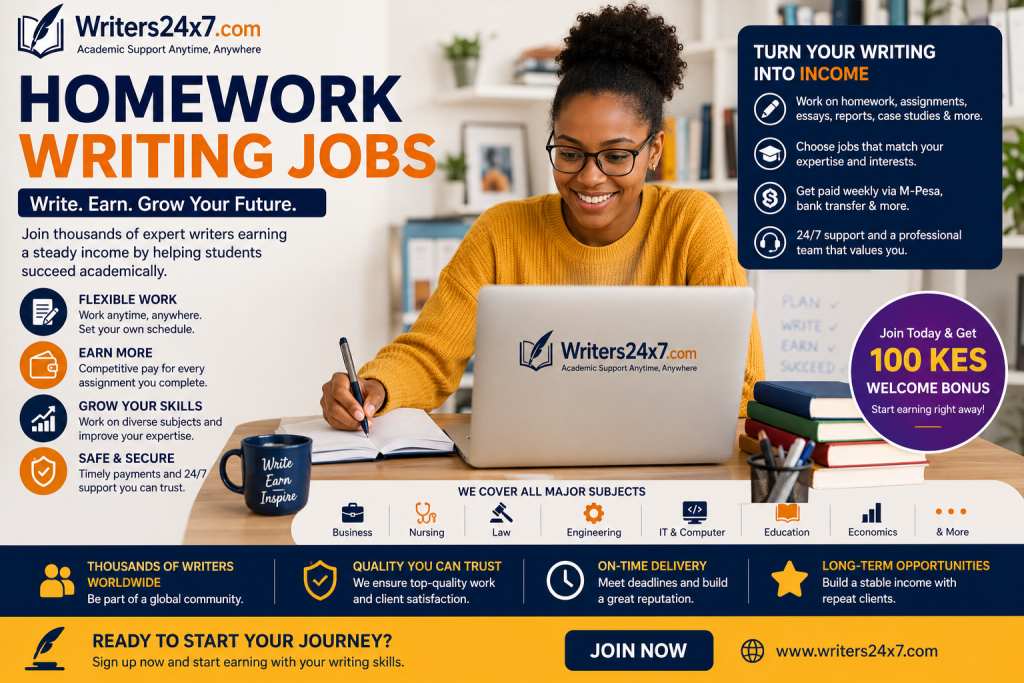 homework writing jobs