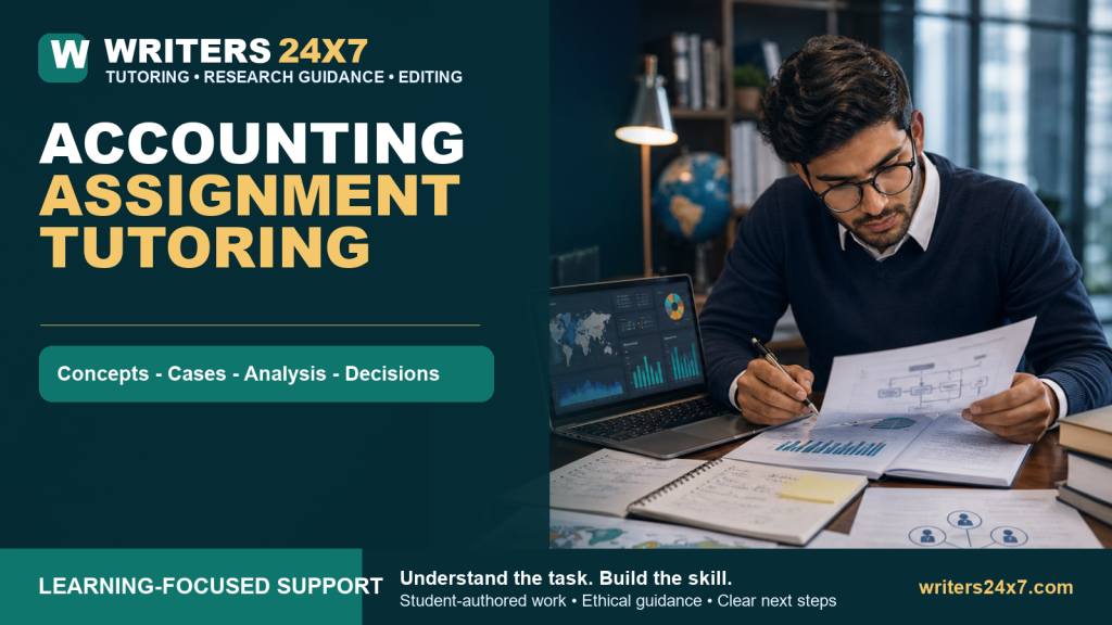 Accounting Assignment Tutoring - Writers24x7