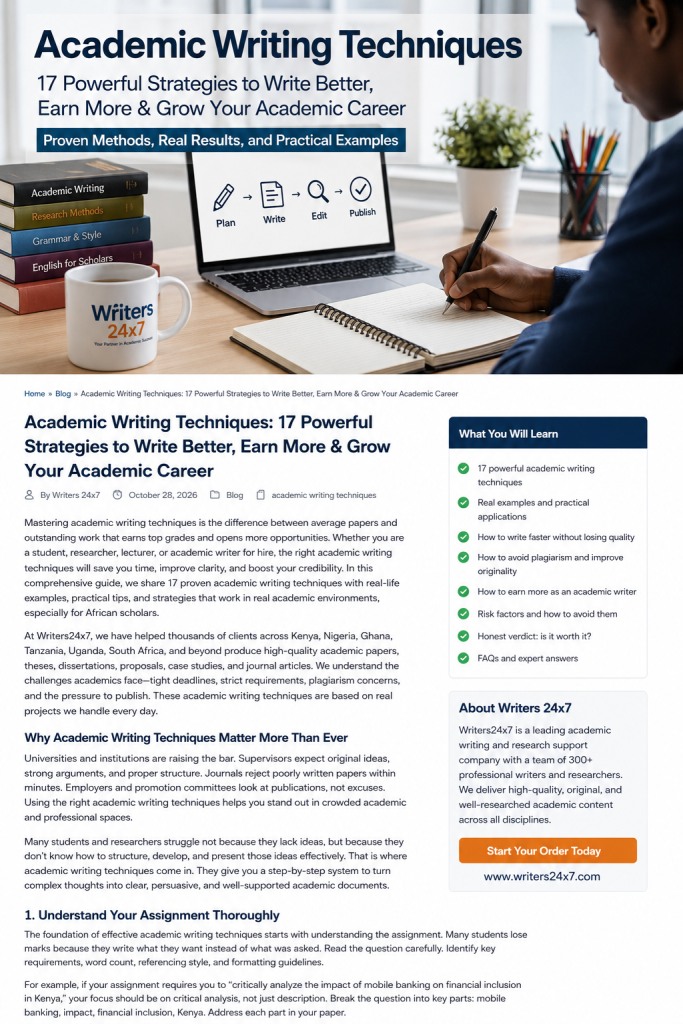 academic writing techniques