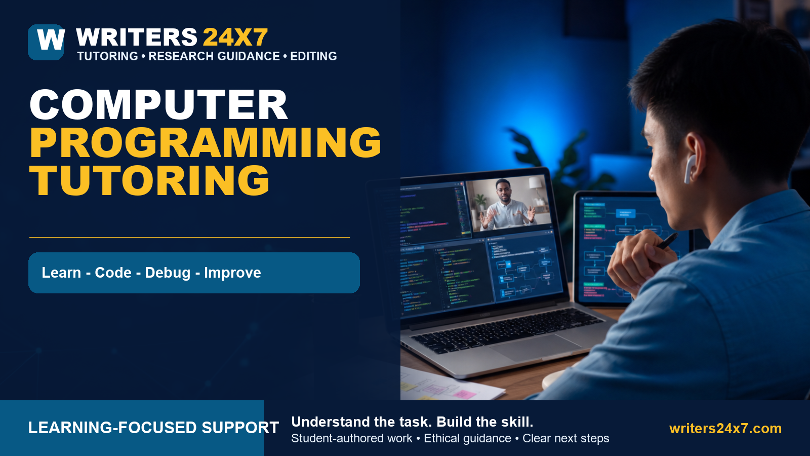 Computer Programming Tutoring - Writers24x7