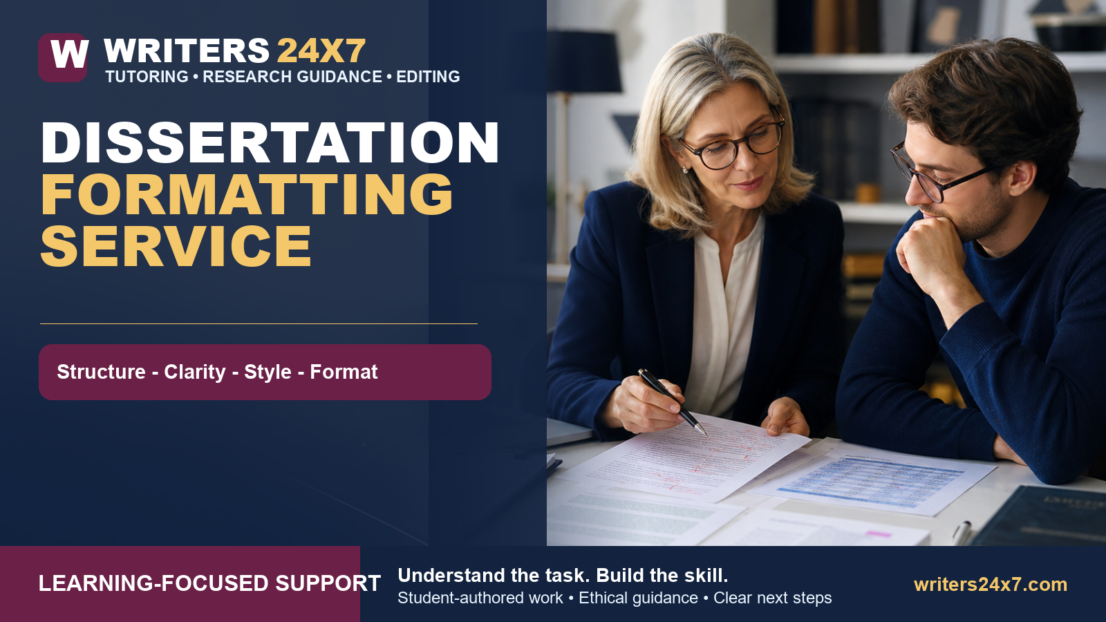 Dissertation Formatting Service - Writers24x7
