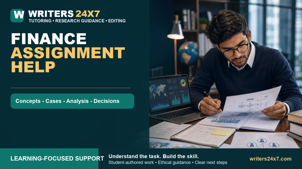 Finance Assignment Help - Writers24x7