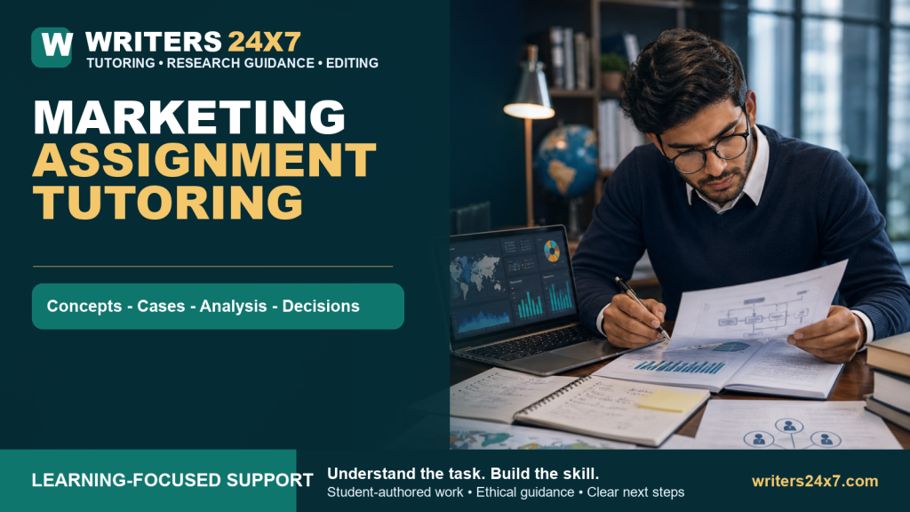 Marketing Assignment Tutoring - Writers24x7