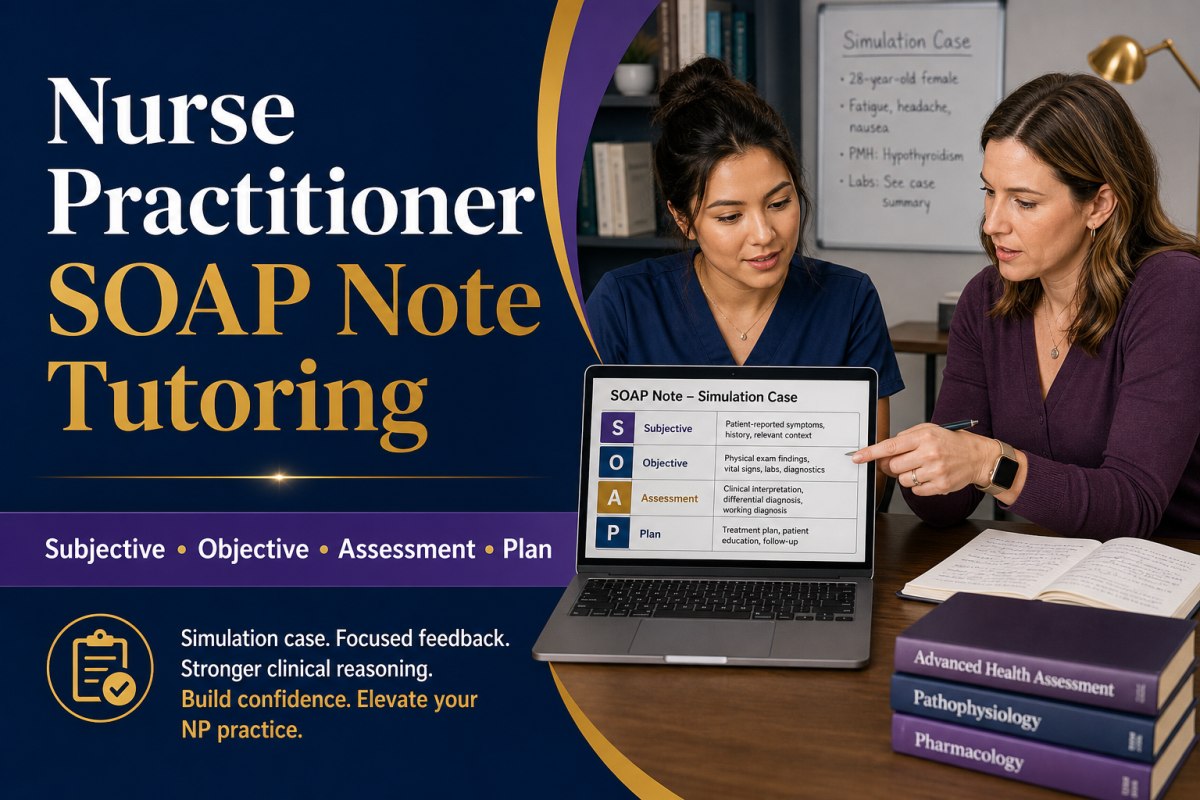 Nurse Practitioner SOAP Note Tutoring