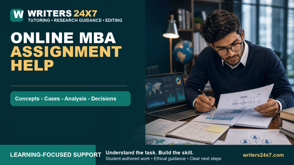 Online MBA Assignment Help - Writers24x7