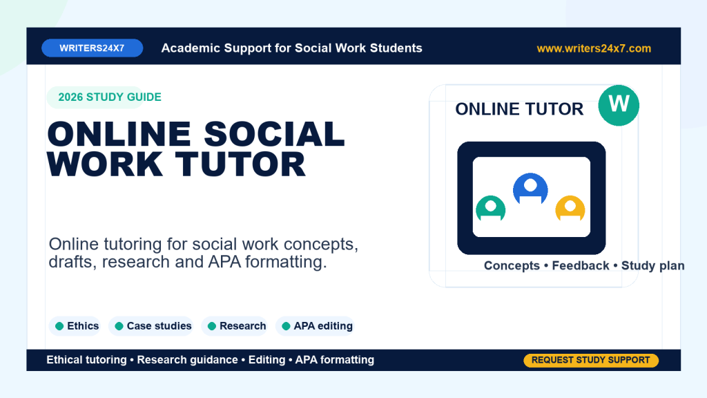 Online Social Work Tutor by Writers24x7