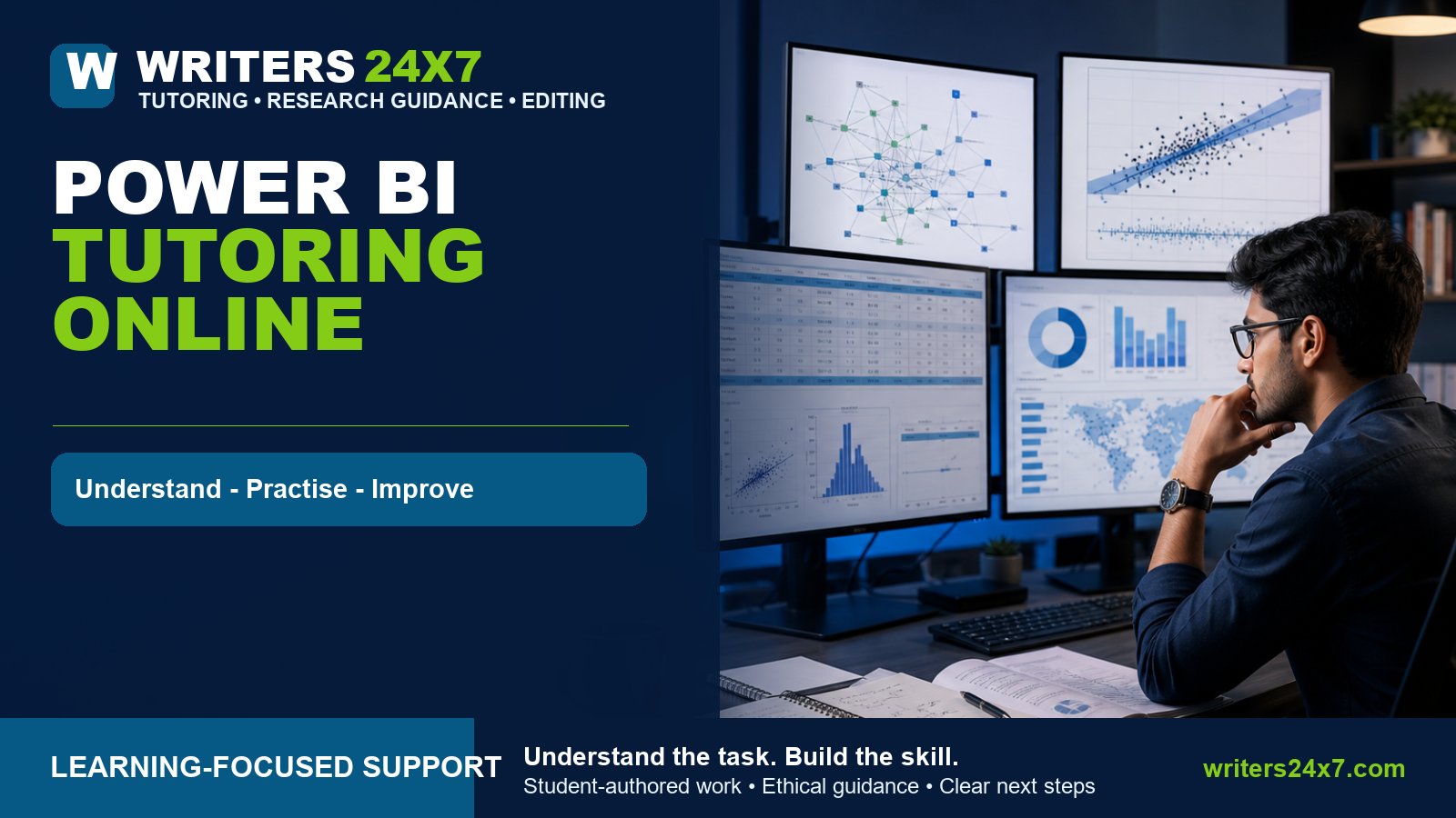 Power BI Tutoring Online - Writers24x7