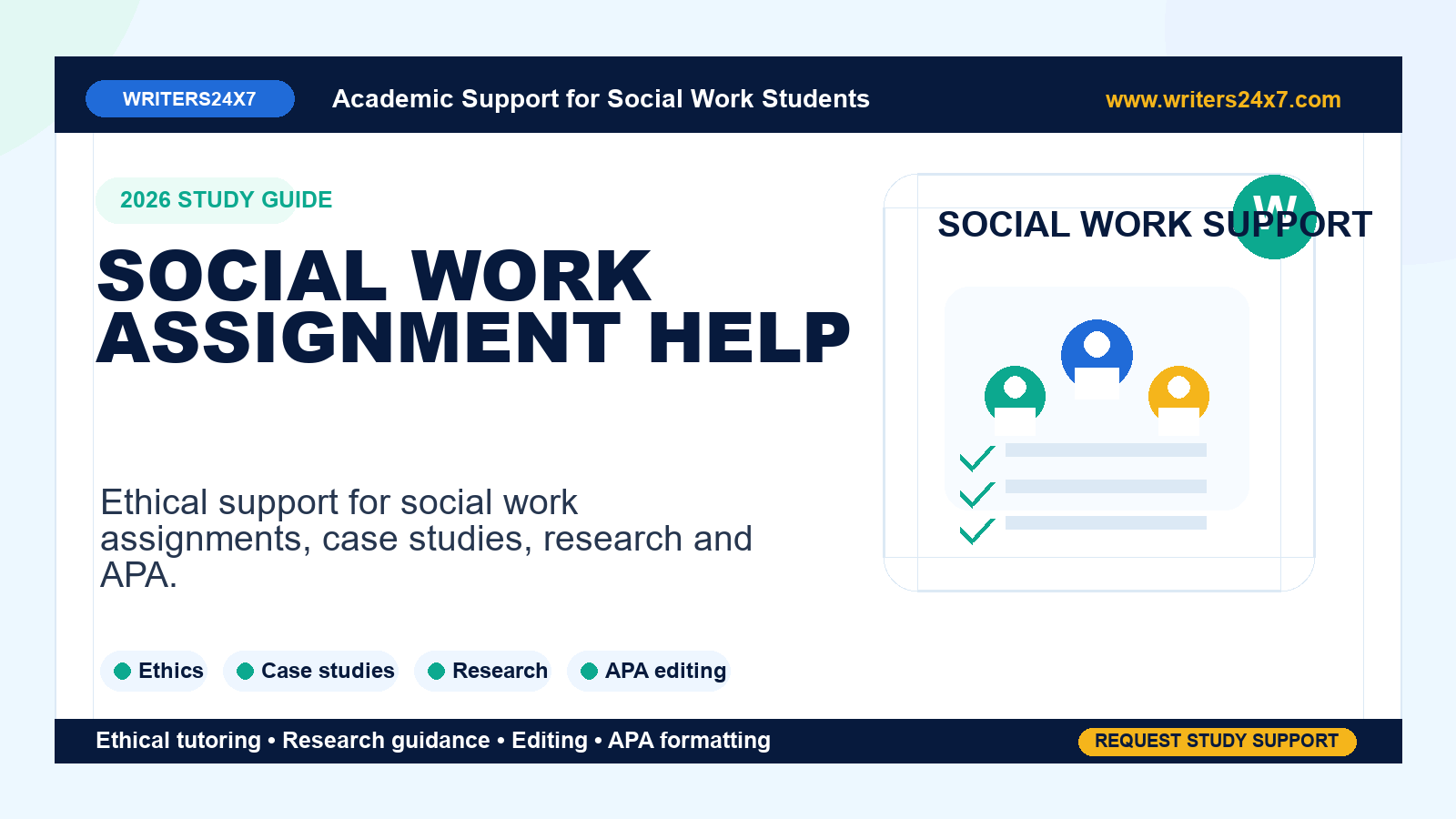 Social Work Assignment Help by Writers24x7