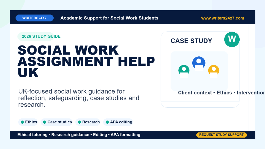 Social Work Assignment Help UK by Writers24x7