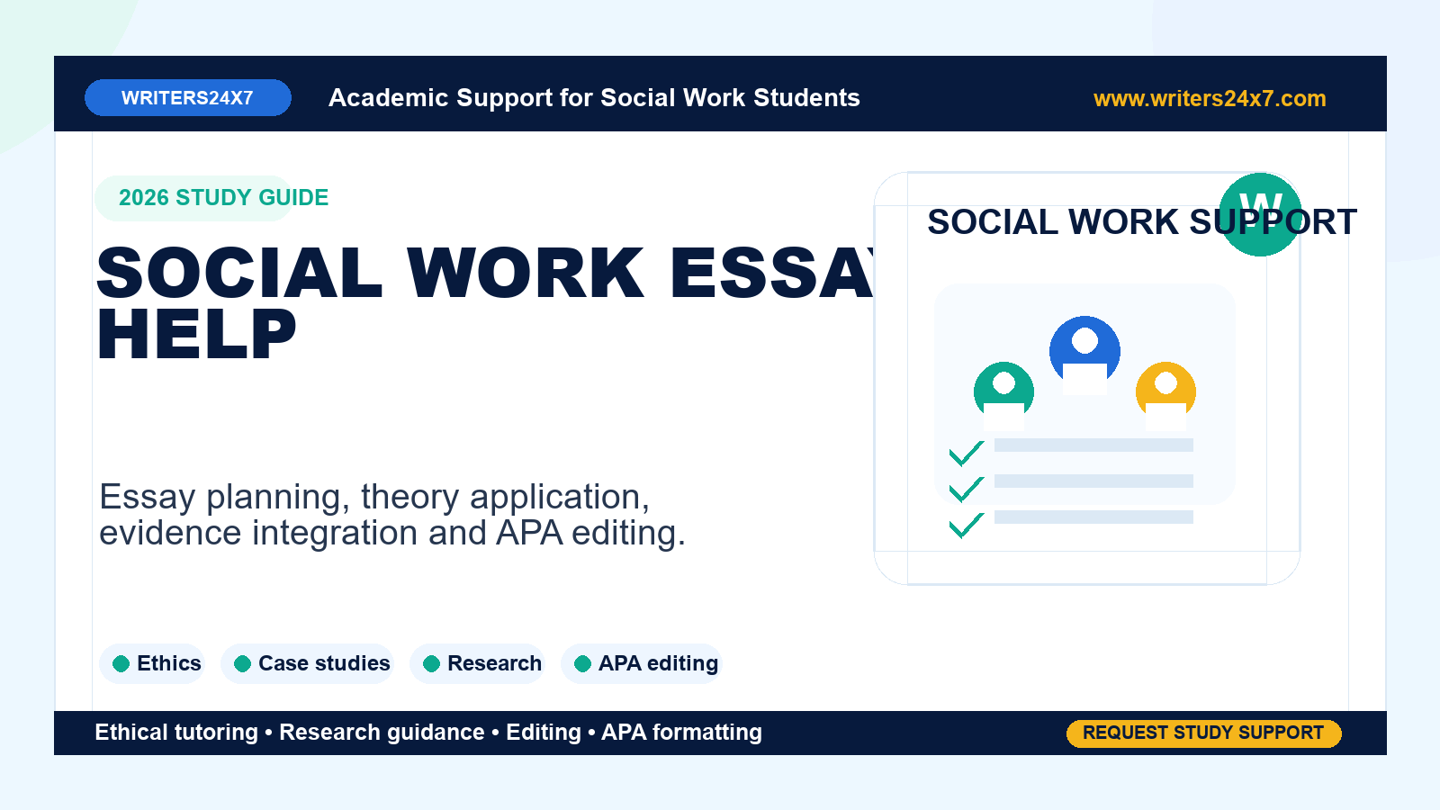 Social Work Essay Help by Writers24x7