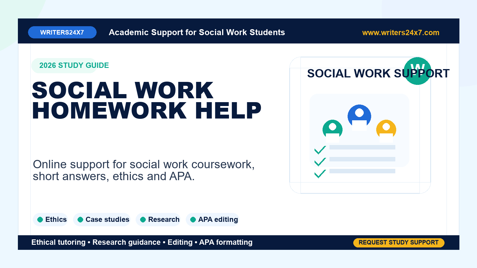 Social Work Homework Help by Writers24x7