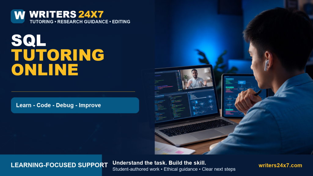 SQL Tutoring Online - Writers24x7