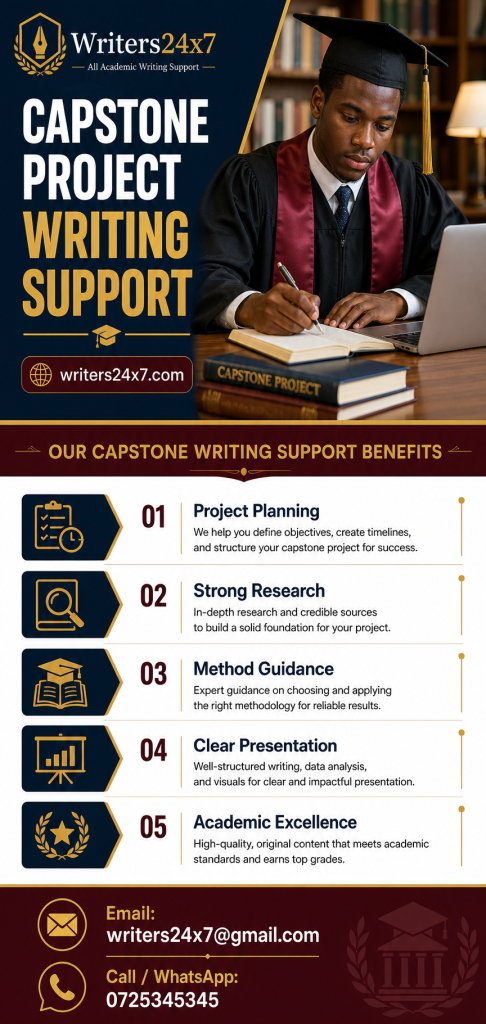 capstone project writing support