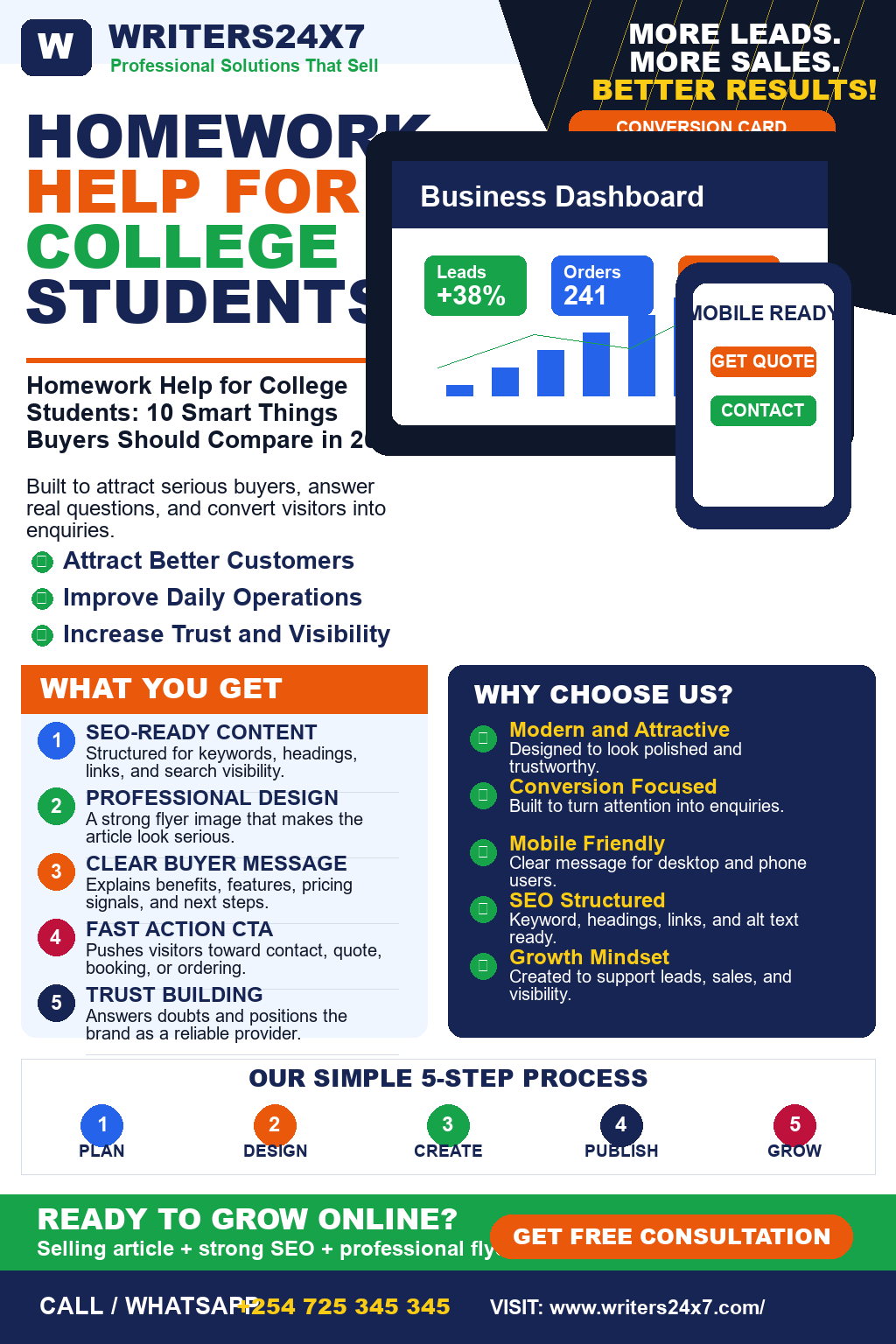 Homework Help for College Students