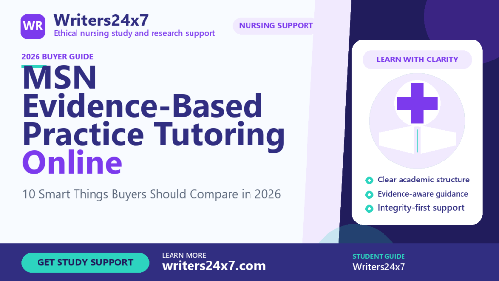 MSN Evidence-Based Practice Tutoring Online