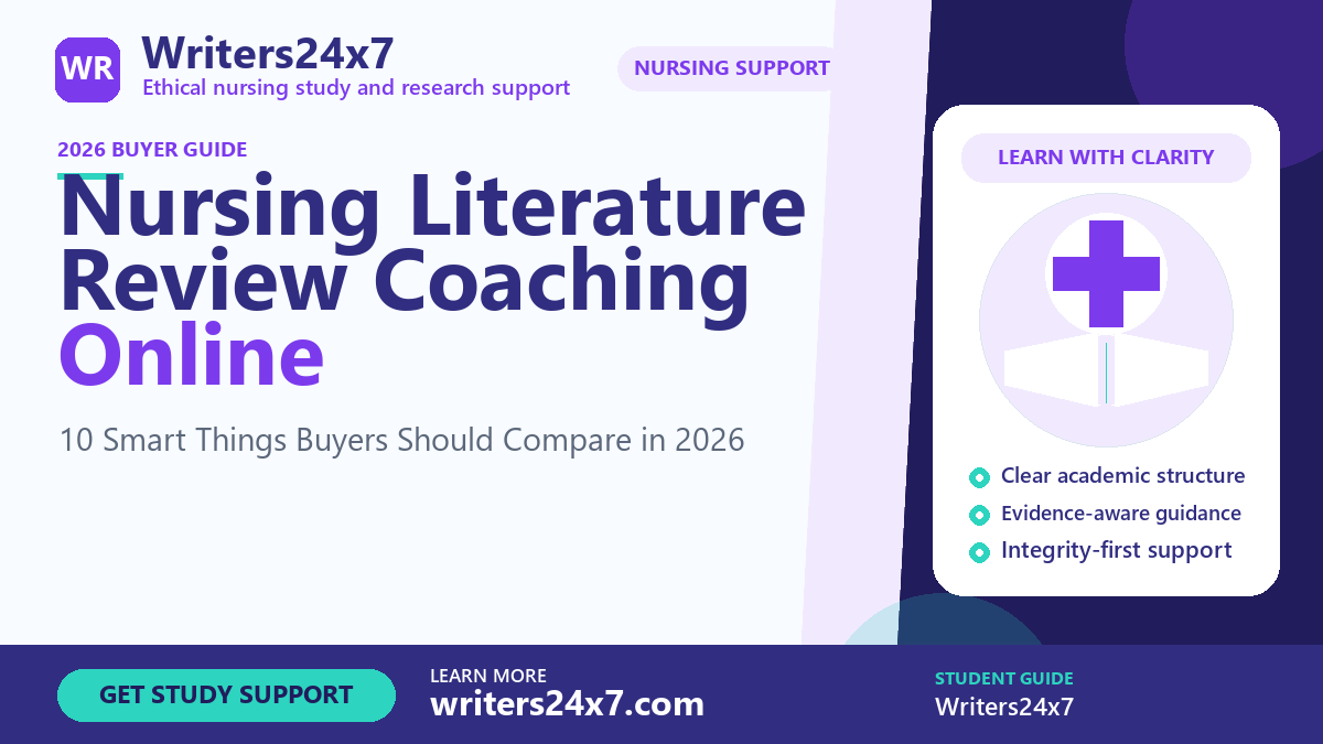 Nursing Literature Review Coaching Online by Writers24x7