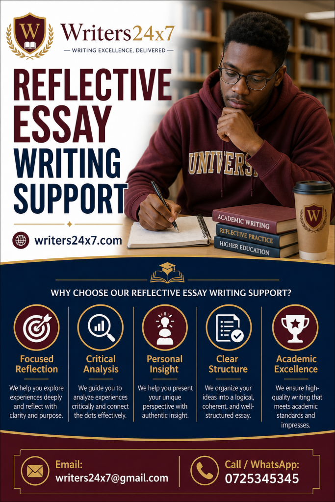 reflective essay writing support