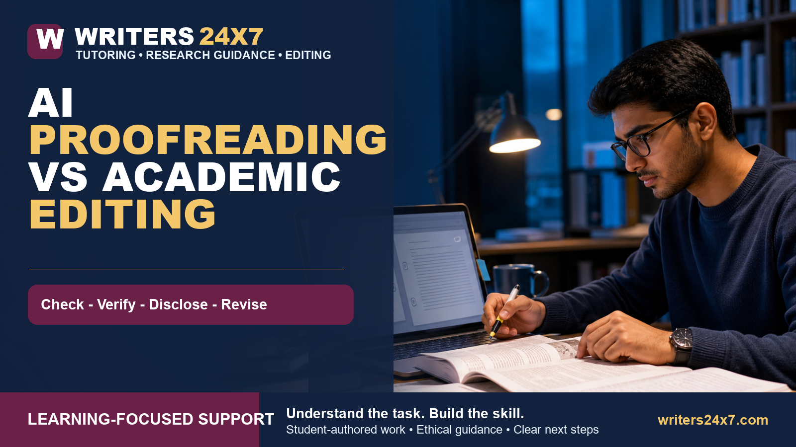 AI Proofreading vs Academic Editing - Writers24x7