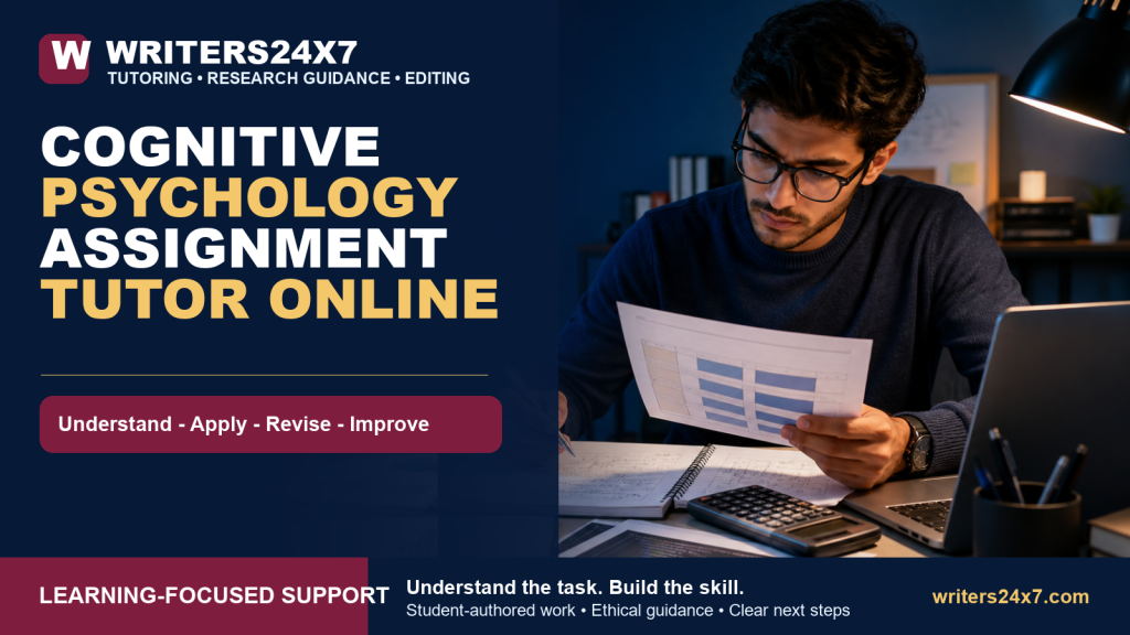 Cognitive Psychology Assignment Tutor Online - Writers24x7