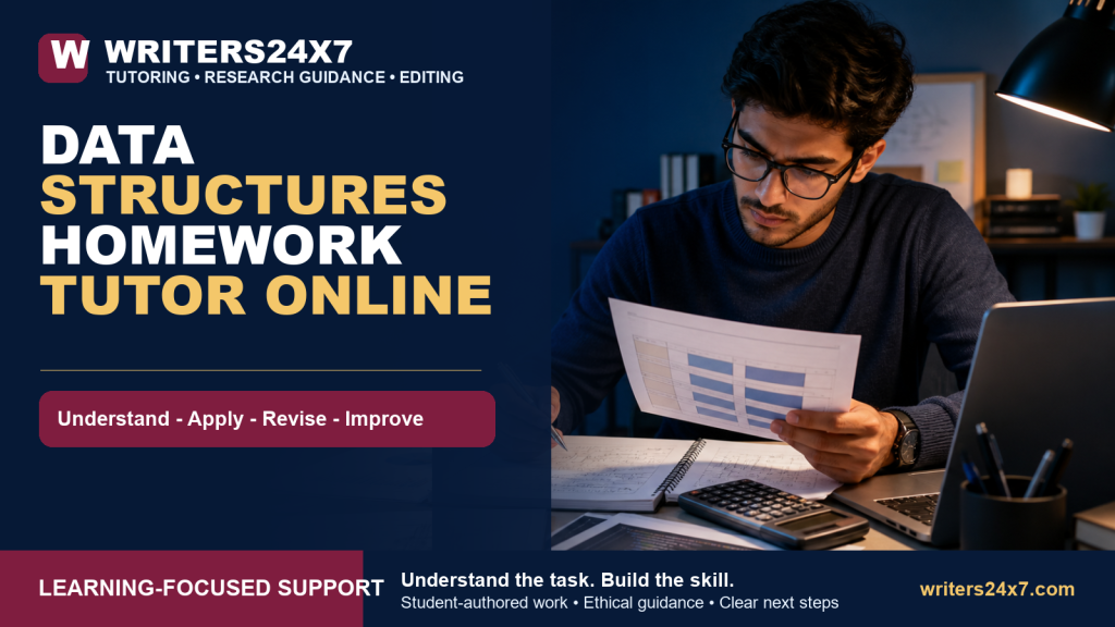 Data Structures Homework Tutor Online - Writers24x7