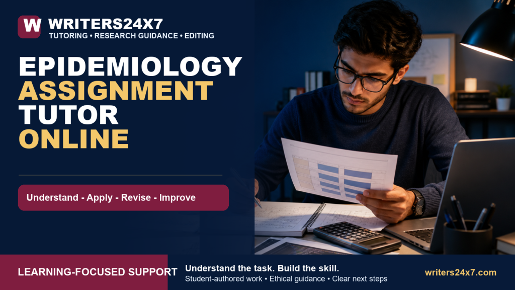 Epidemiology Assignment Tutor Online - Writers24x7