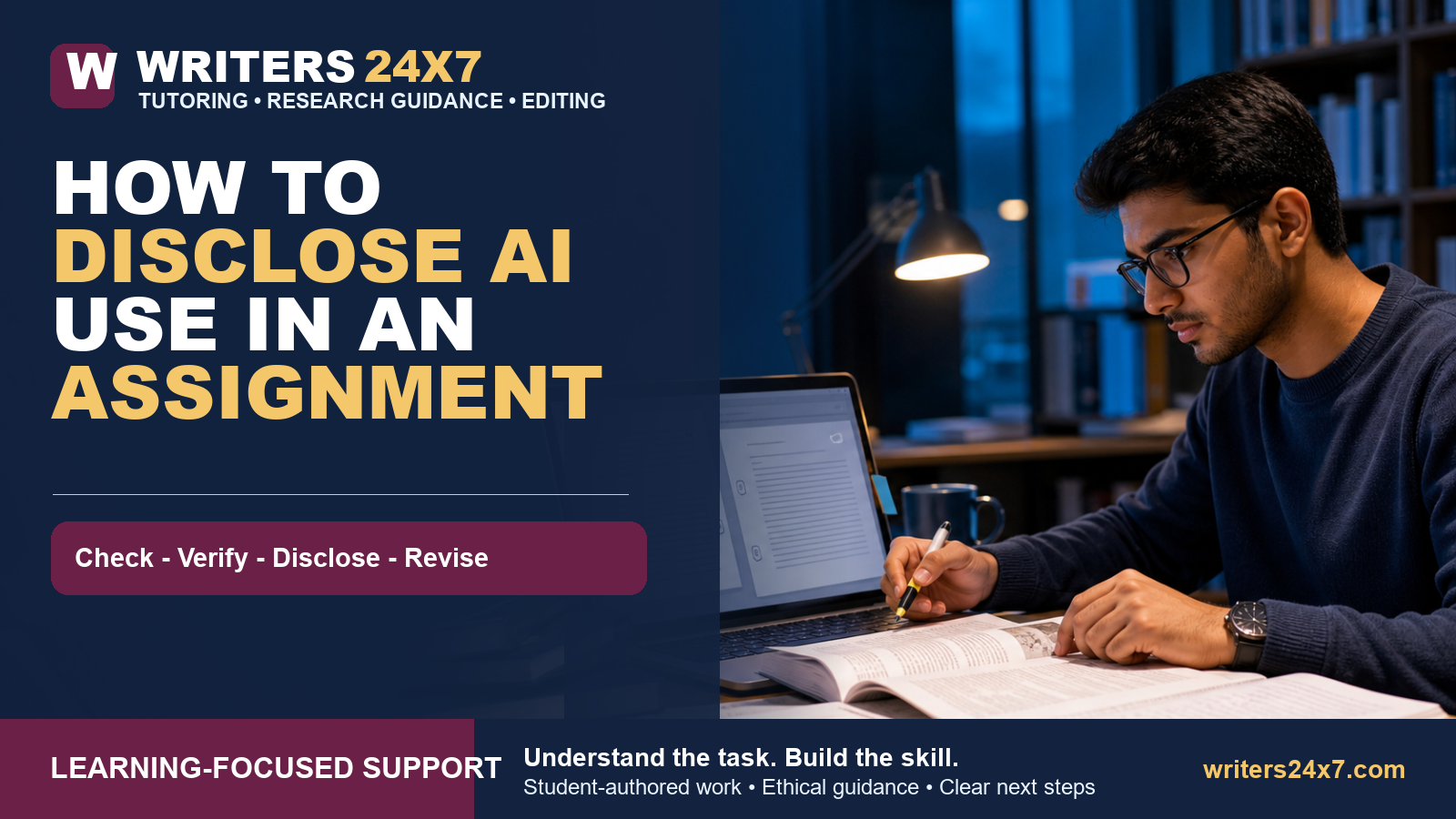 How to Disclose AI Use in an Assignment - Writers24x7