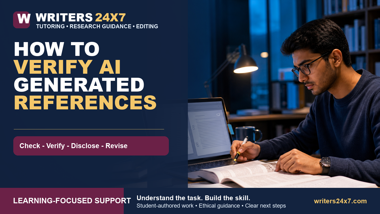 How to Verify AI Generated References - Writers24x7
