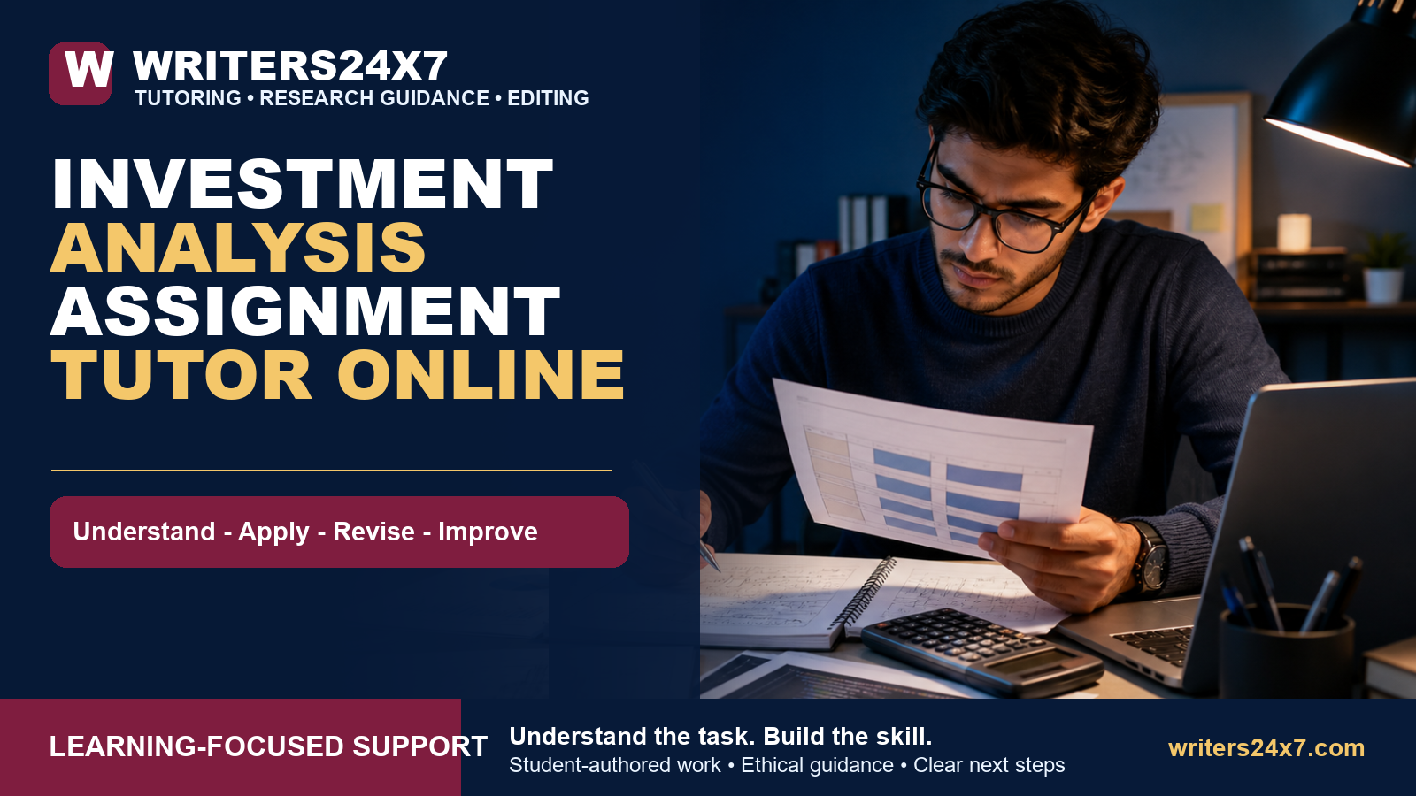 Investment Analysis Assignment Tutor Online - Writers24x7