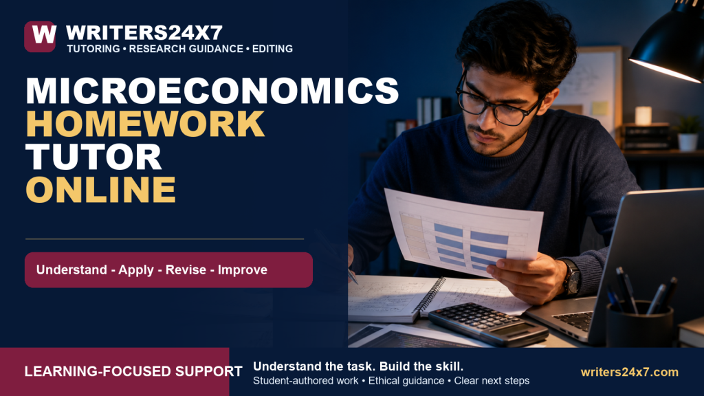 Microeconomics Homework Tutor Online - Writers24x7