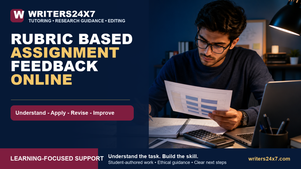 Rubric Based Assignment Feedback Online - Writers24x7
