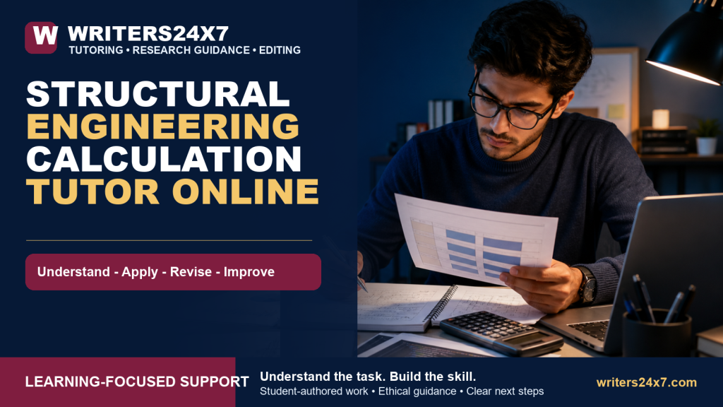 Structural Engineering Calculation Tutor Online - Writers24x7