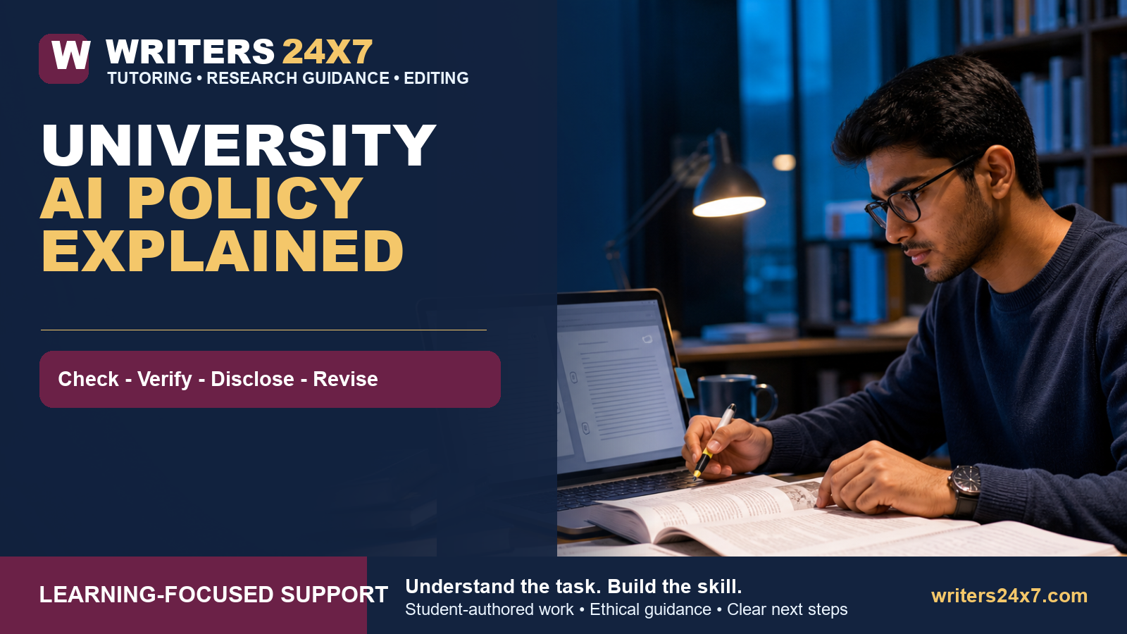 University AI Policy Explained - Writers24x7